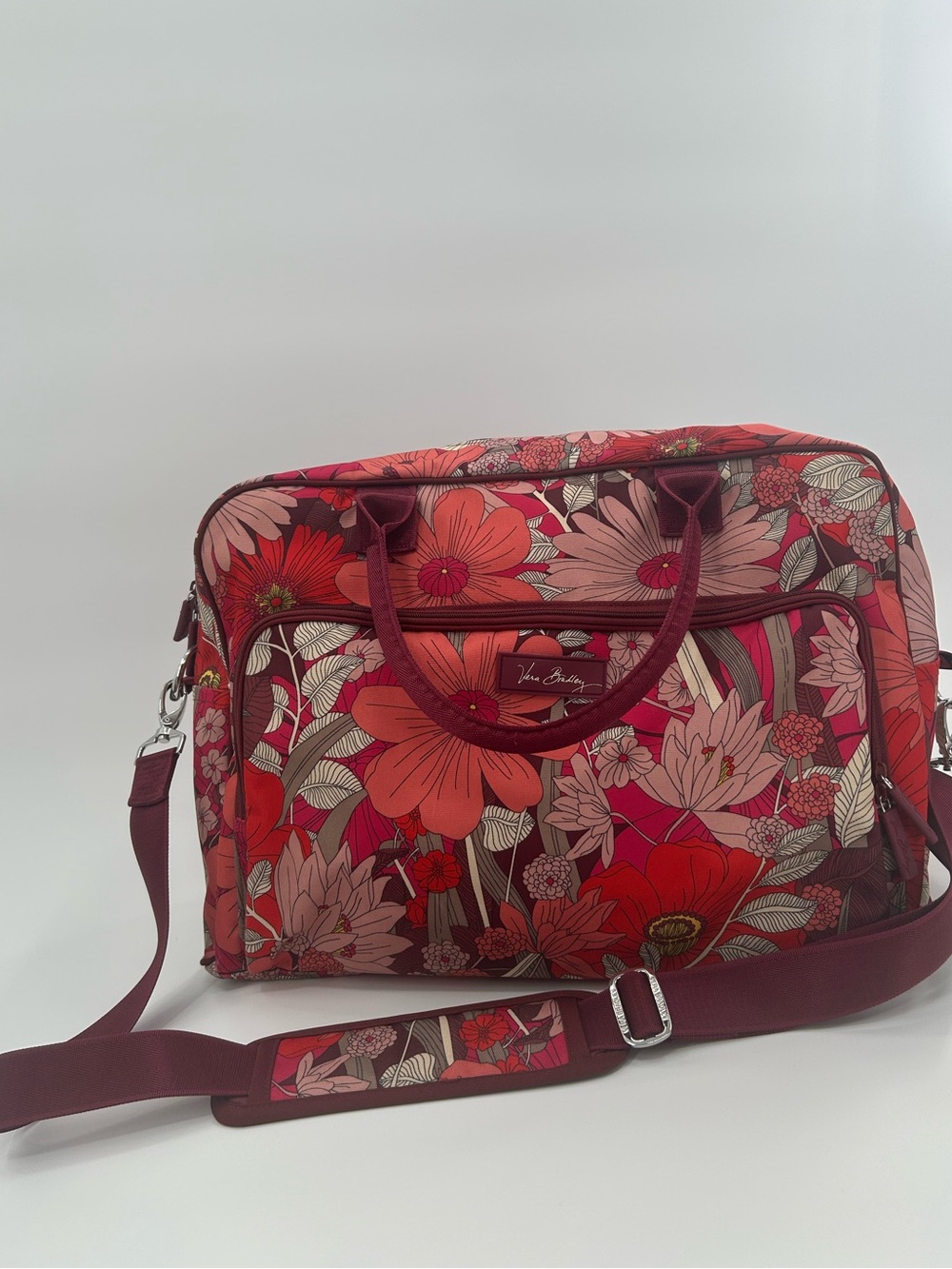 Vera Bradley Lighten Up Weekender Travel Bag in Bohemian Blooms